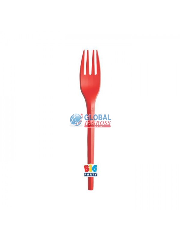 FORCHETTE ECOLOR ROSSO - CPLA COMPOSTABILI