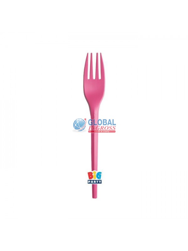 FORCHETTE ECOLOR FUXIA - CPLA COMPOSTABILI
