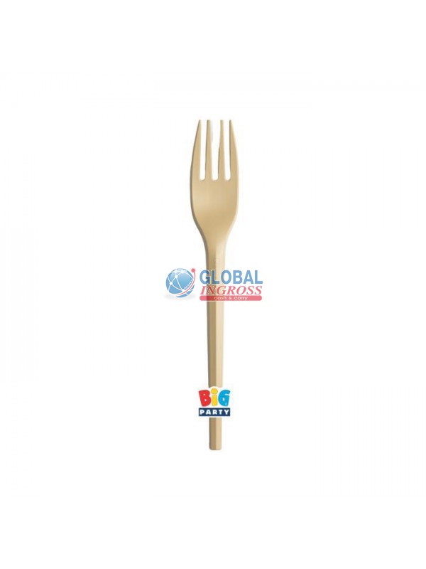 FORCHETTE ECOLOR ORO MATT - CPLA COMPOSTABILI