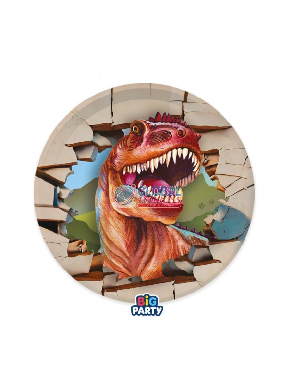 PIATTI DINOSAURS 18cm 6pz