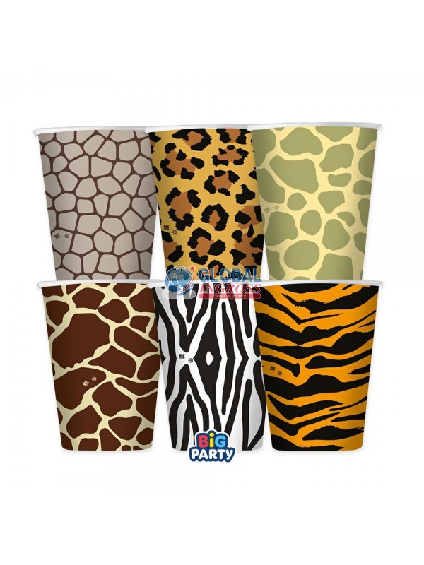 BICCHIERI ANIMALIER 6pzMIX