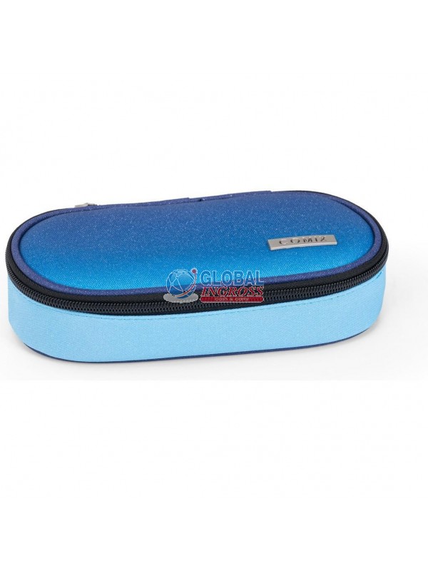 BUSTINA COMIX OVALE SFUMATO GLITTER BLU