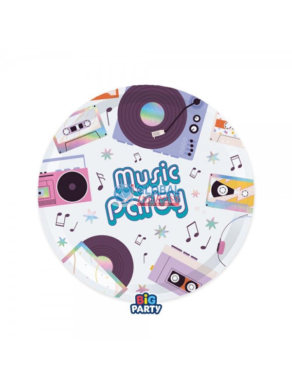 PIATTI MUSIC PARTY 6pz 18cm