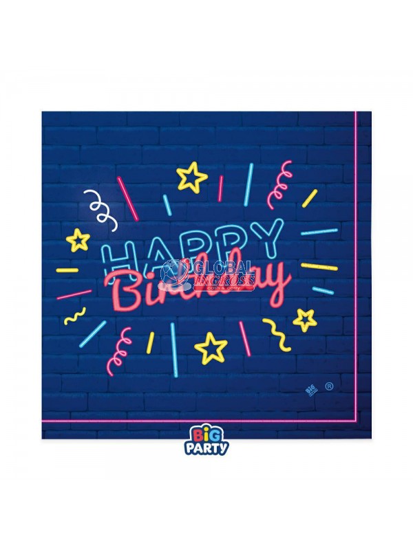 TOVAGLIOLI HAPPY BIRTHDAY NEON 16pz
