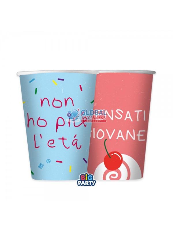 BICCHIERI CAKE PARTY 6pz