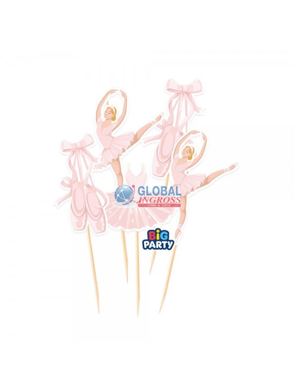 CAKE TOPPER MINI BALLET5pz