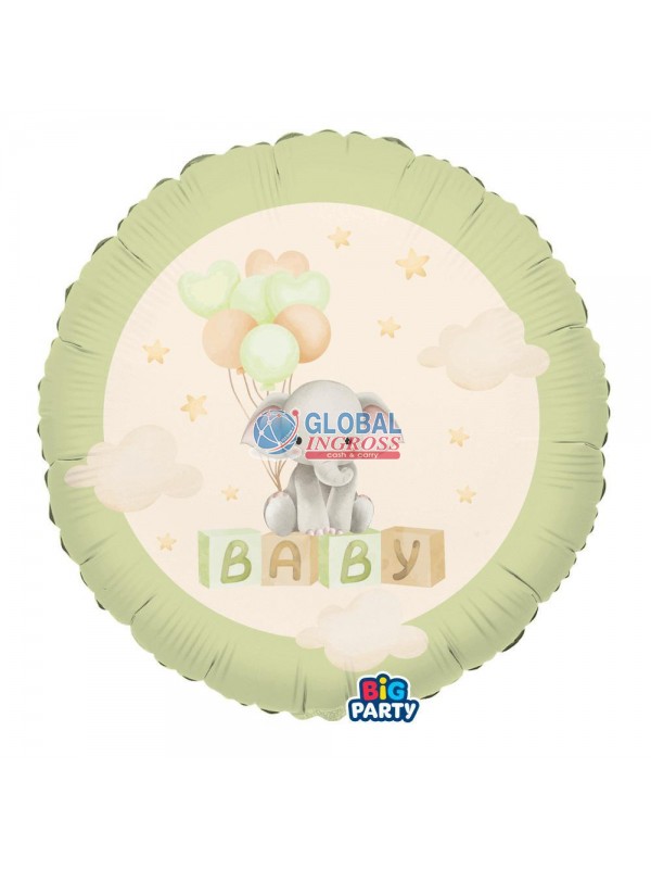 MYLAR 45cm BABY ELEPHANT