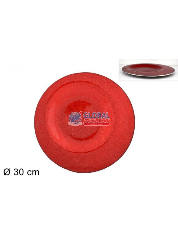 PIATTO TONDO LUNA ROSSO