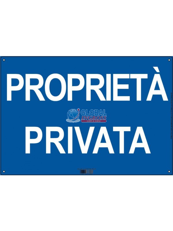 CARTELLO 22x31 PROPRIETA' PRIVATA