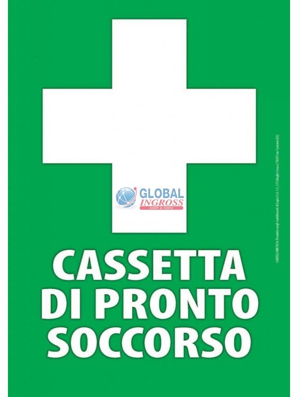 CARTELLO 22x31 CASSETTAPRONTO SOCCORSO