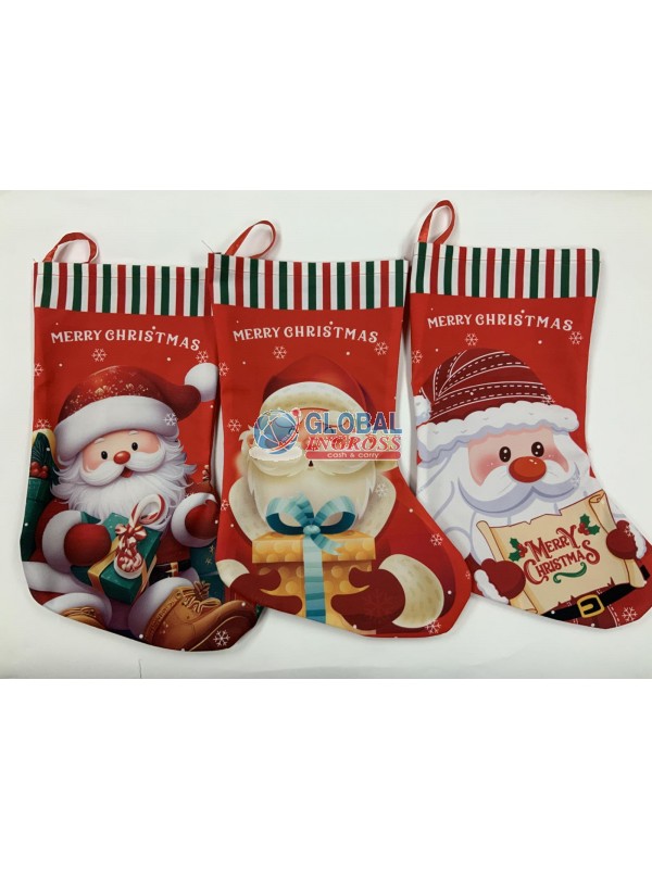 CALZA NATALE IN TESSUTO43x27 ASS.