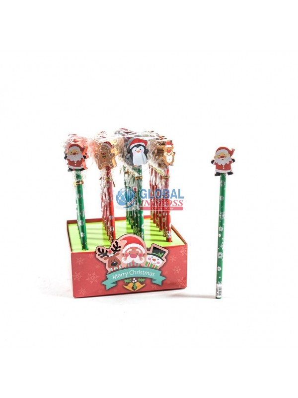 MATITA NATALE C/GOMMA