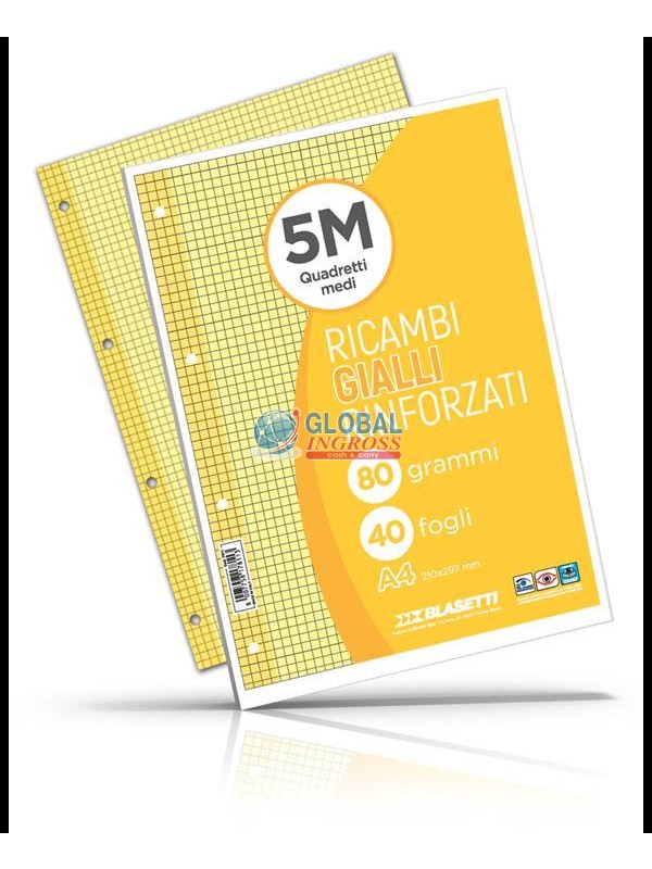 RICAMBI RINFORZATI COL.GIALLO 5mm