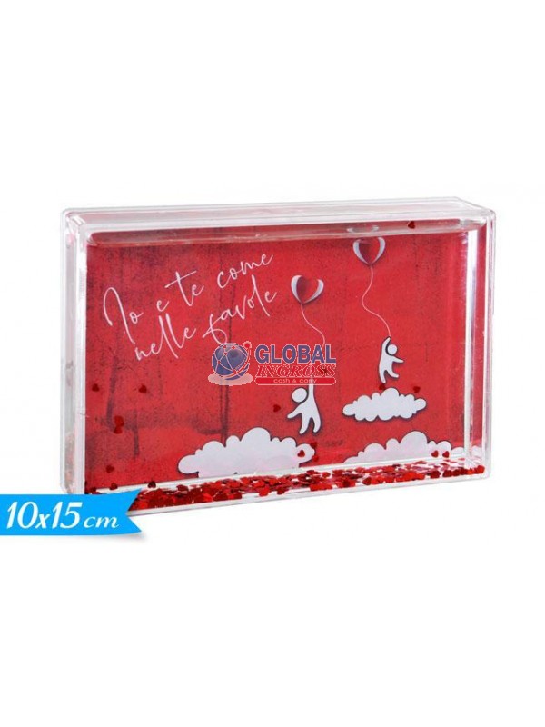 PORTAFOTO C/ACQUA LOVE 10x15 IO E TE...