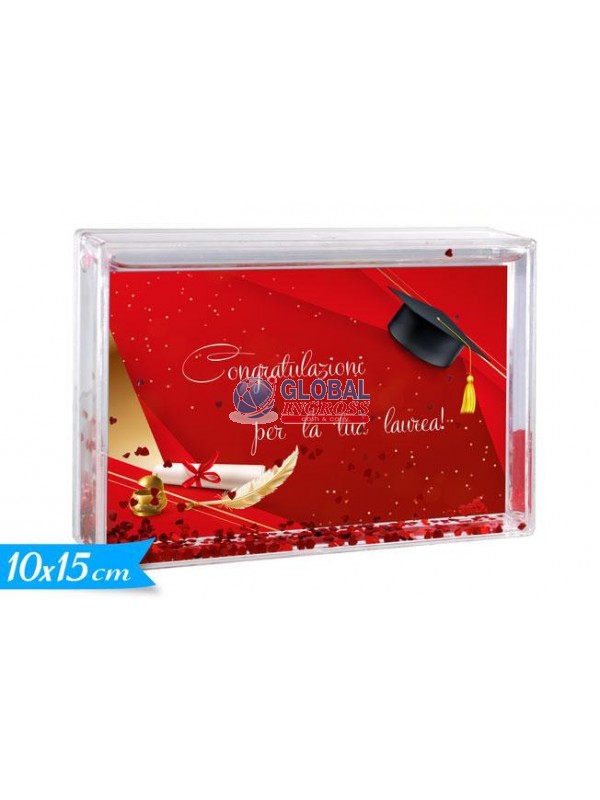 PORTAFOTO C/ACQUA 10x15LAUREA