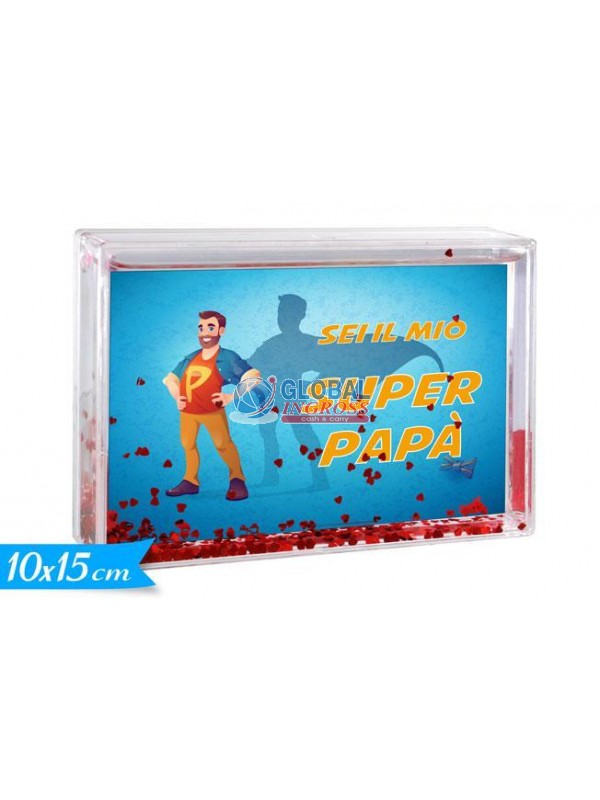 PORTAFOTO C/ACQUA 10x15PAPA'