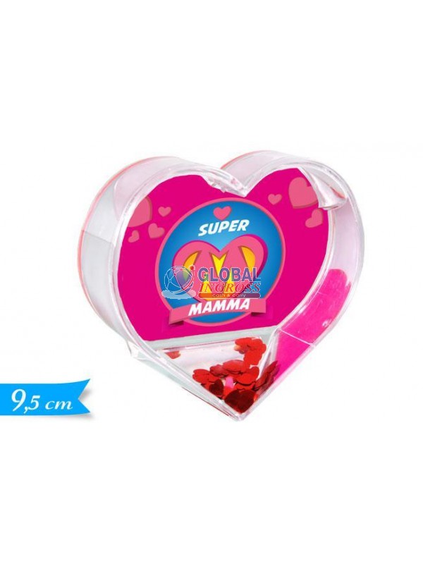 PORTAFOTO CUORE C/ACQUAMAMMA 9,5cm