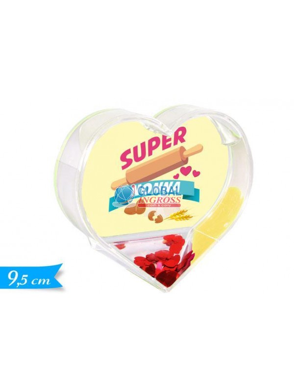 PORTAFOTO CUORE C/ACQUANONNA 9,5cm