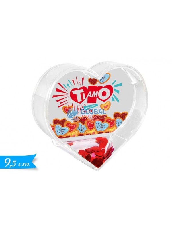 PORTAFOTO CUORE C/ACQUA9,5cm HO GUARDATO...