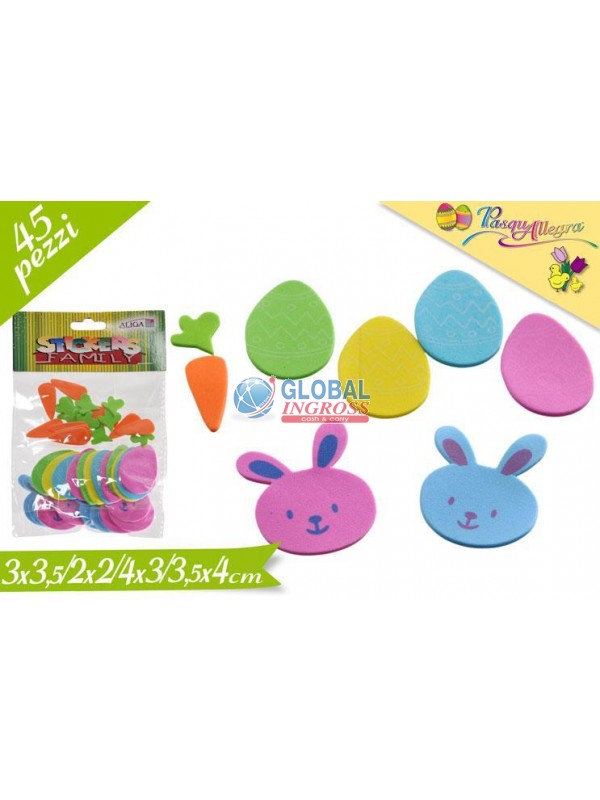 ADESIVI PASQUA 45pz ASS.