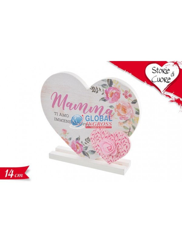 DECORAZIONE MAMMA CUORES/BASE