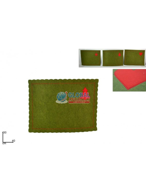 TOVAGLIETTA 40x30 ROSSA/VERDE