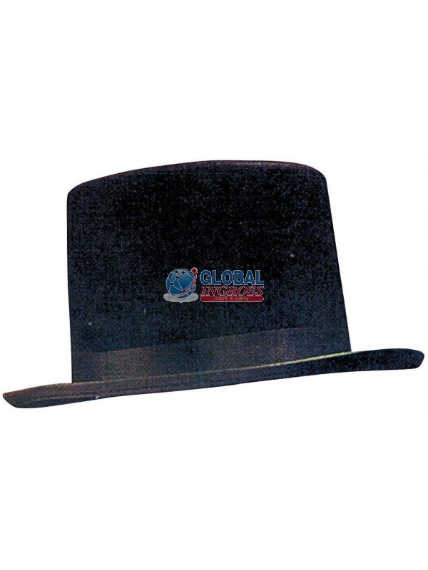 CAPPELLO CILINDRO NERO FELTRO