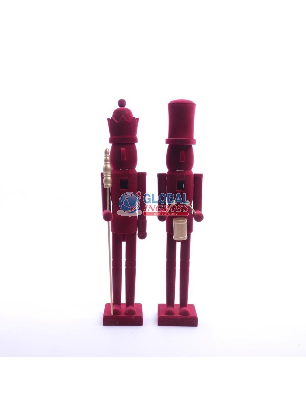 SOLDATINO FLOCCATO BORDEAUX 55cm