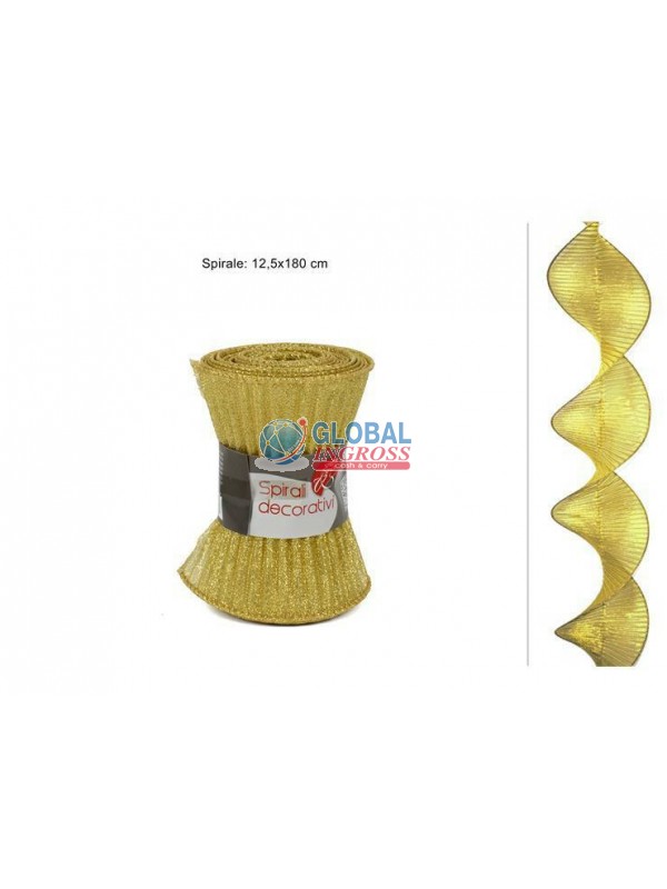 TESSUTO SPIRALE ORO 180cm