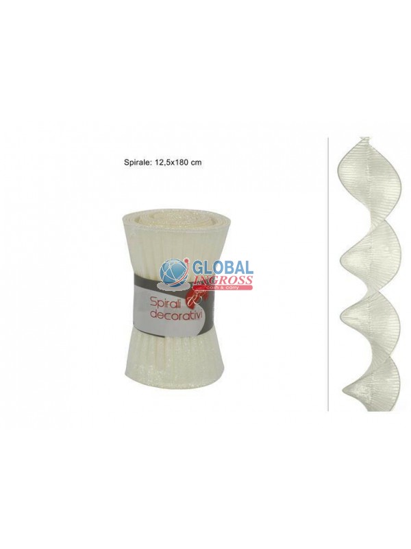 TESSUTO SPIRALE BIANCO 180cm