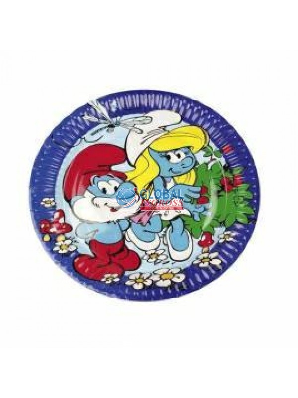 PIATTI PUFFI 18cm 8pz