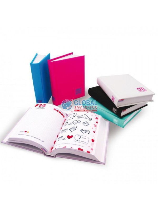 DIARIO ONE COLOR 13x18 ASS.G 12mesi