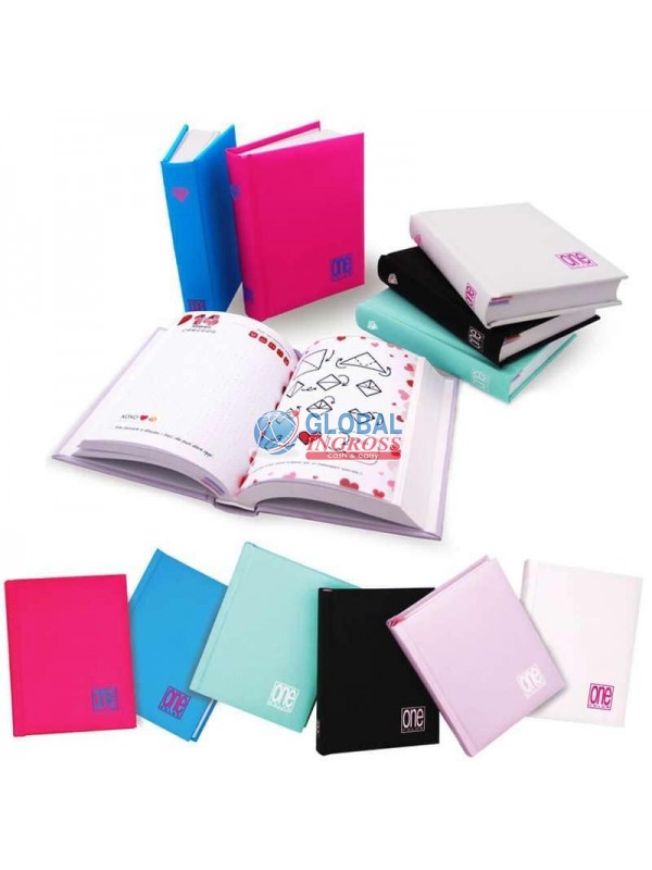 DIARIO ONE COLOR 11x15 ASS.G 16mesi