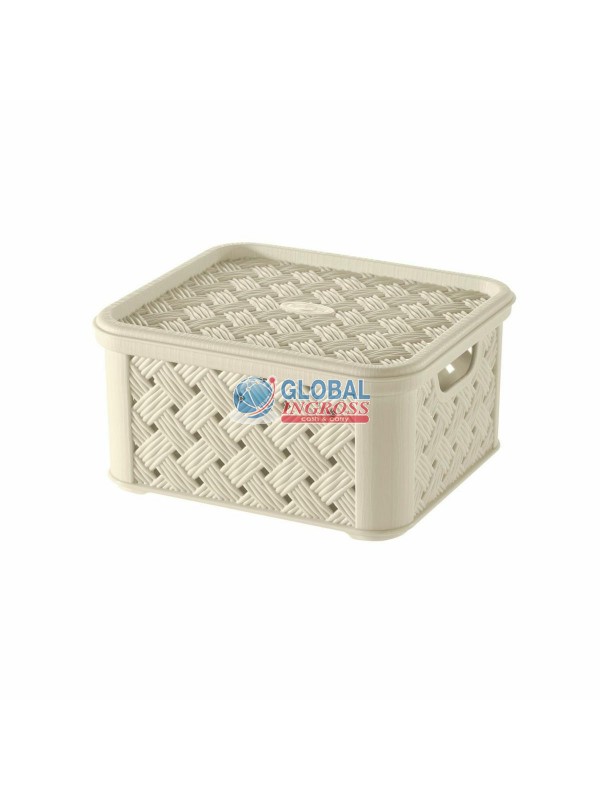 SCATOLA ARIANNA 14,5x16,6x H 8,5 ANGORA