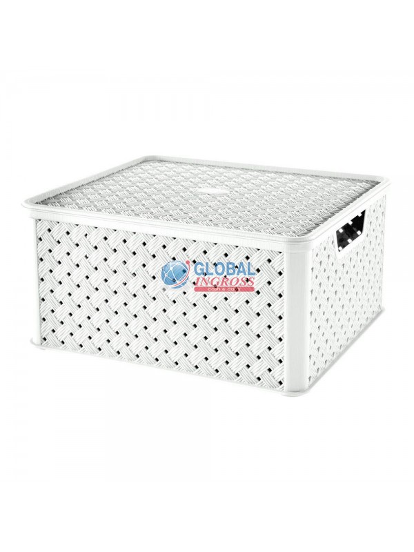 SCATOLA ARIANNA 29x33,2x H 16,5 BIANCO
