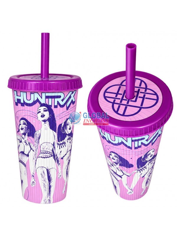 BICCHIERE C/CANNUCCIA K-POP 530ml PLASTICA ZIGRINATA