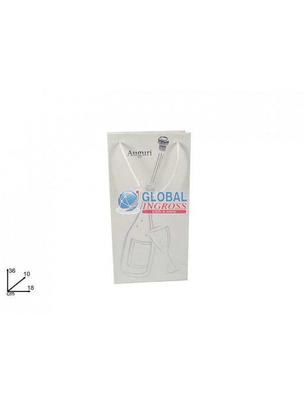 P/BOTTIGLIA x2 BIANCA STAMPA SILVER