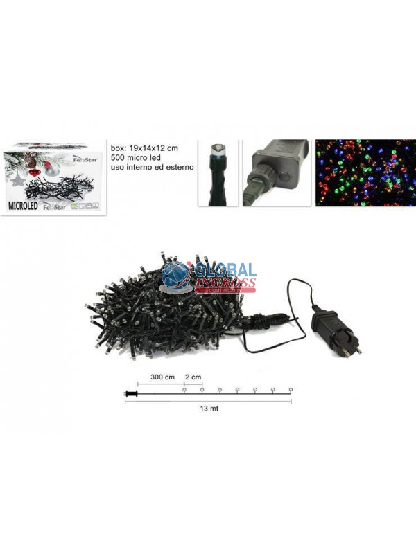 MICROLED ESTERNO 500 MULTICOLOR 13mt.