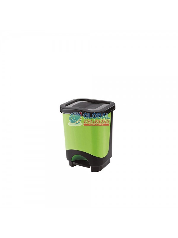 PATTUMIERA IDEA 8l NERO+ SECCHIO VERDE