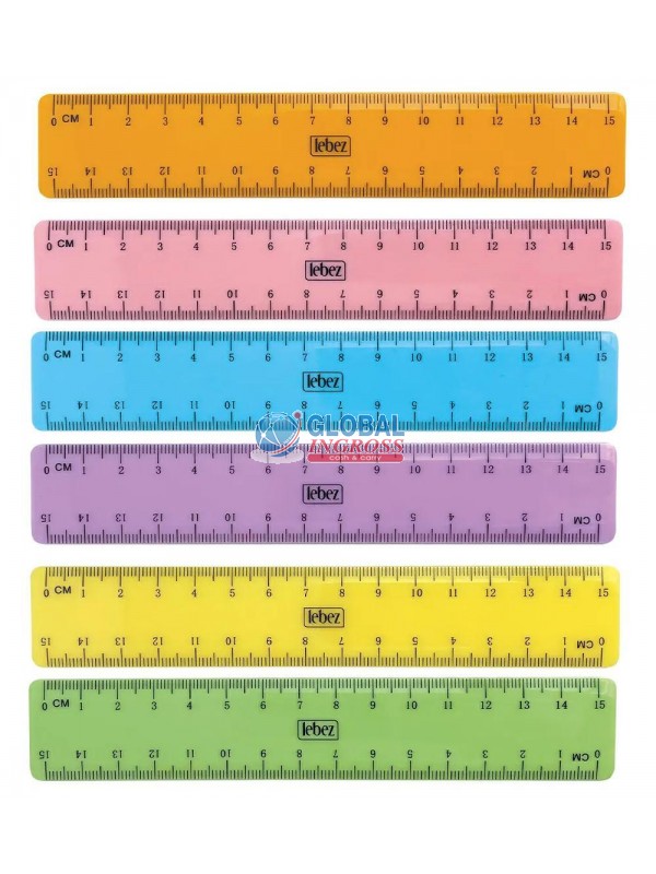 RIGHELLO 15cm PASTEL