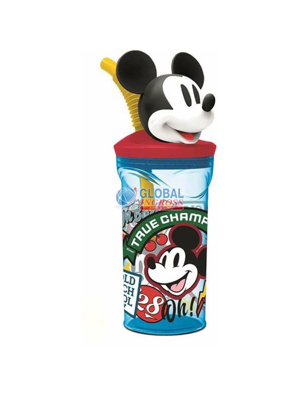 BICCHIERE 3D C/CANNUCCIA MICKEY 360ml ECOZEN