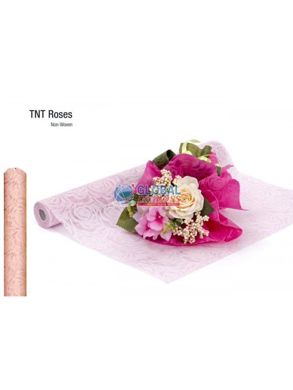 ROTOLO TNT ROSES ROSA 54cm col.3101