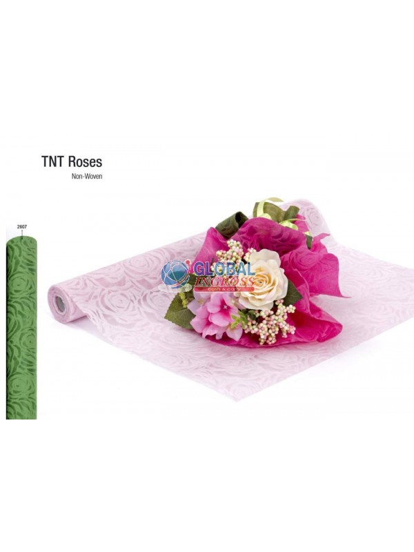 ROTOLO TNT ROSES VERDE 54cm col.2607
