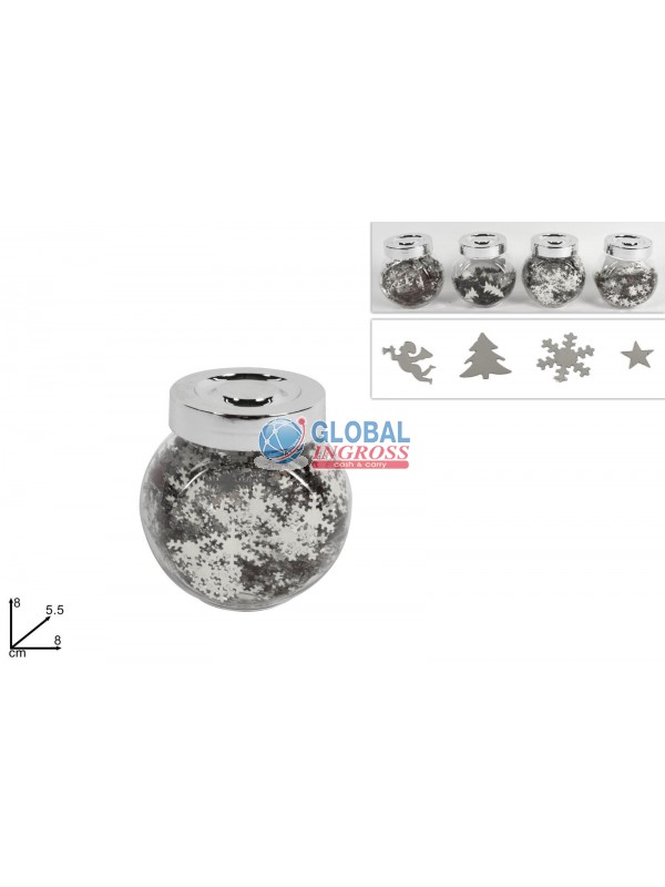 BARATTOLO C/SOGGETTI SILVER NATALE
