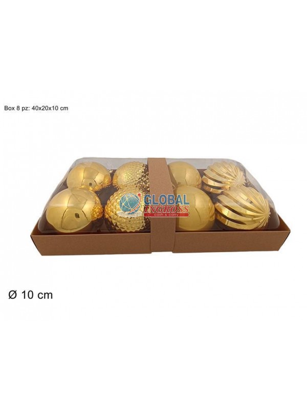 PALLE 10cm 8pz ORO
