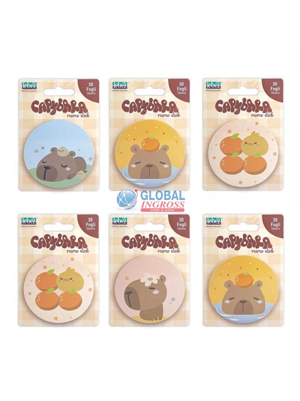 MEMO STICK CAPIBARA 30ff 70x70