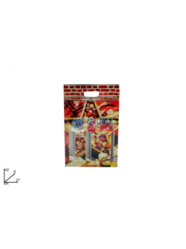 BOX P/BOTTIGLIE x3 SCENA NATALE