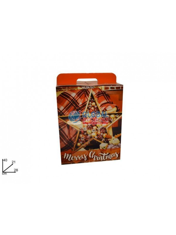 BOX PANETTONE 28x21xH40SCENARIO NATALE