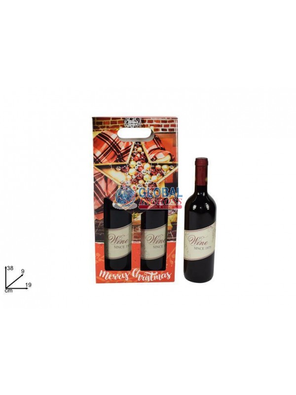 BOX P/BOTTIGLIE x2 SCENARIO NATALE