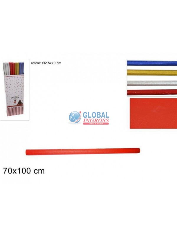 ROTOLO CARTA GLITTER 70x100 ASS.